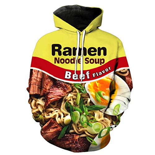 CONPLWS Unisex Ramen Huhn Nudelsuppe Rindfleisch Sweatshirt Tanktops Hoodies Plus Size 0