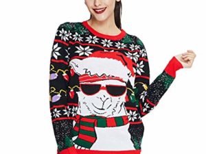 Idgreatim Herren Damen Weihnachtspullover Ugly Christmas Sweater Haessliche Weihnachten Pullover Jumper 3D Gedruckt Langarm Strickpullover 0 2