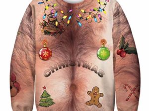 Leezeshaw Unisex Weihnachten Crewneck Sweatshirt Neuheit Xmas 3D Druck Langarm Pullover Sweatshirts Jumper T Shirt 0