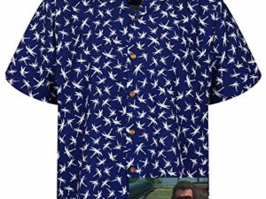 Paradise Found Original Hawaiihemd Herren Kurzarm Front Tasche Hawaii Print Magnum Tom Selleck Verschiedene Designs 0