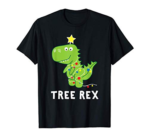 T Rex Dinosaurier Weihnachtsbaum Witzig Weihnachten T Shirt 0