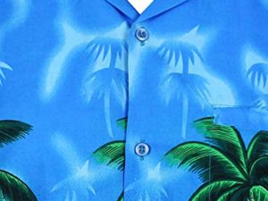 VHO-Funky-Hawaiihemd-Herren-Kurzarm-Front-Tasche-Hawaii-Print-Papagei-Strand-Blumen-Palmen-0-3