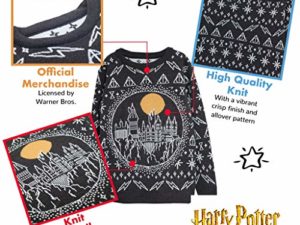 Harry Potter Hogwarts Damen Strickpullover Official Merchandise Weihnachten Jumper haesslichen Strickjacke Fair Isle Ideen Damenmode 0 0