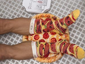 Rainbow Socks Damen Herren Pizza Socken Box Mix Italienische Hawaii Pepperoni 4 Paar 0 2