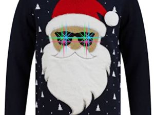 Tokyo Laundry Herren Pullover Merry Christmas ausgefallener Weihnachtspullover 0 0