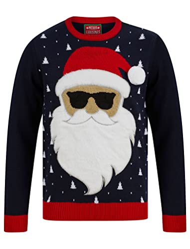 Tokyo Laundry Herren Pullover Merry Christmas ausgefallener Weihnachtspullover 0